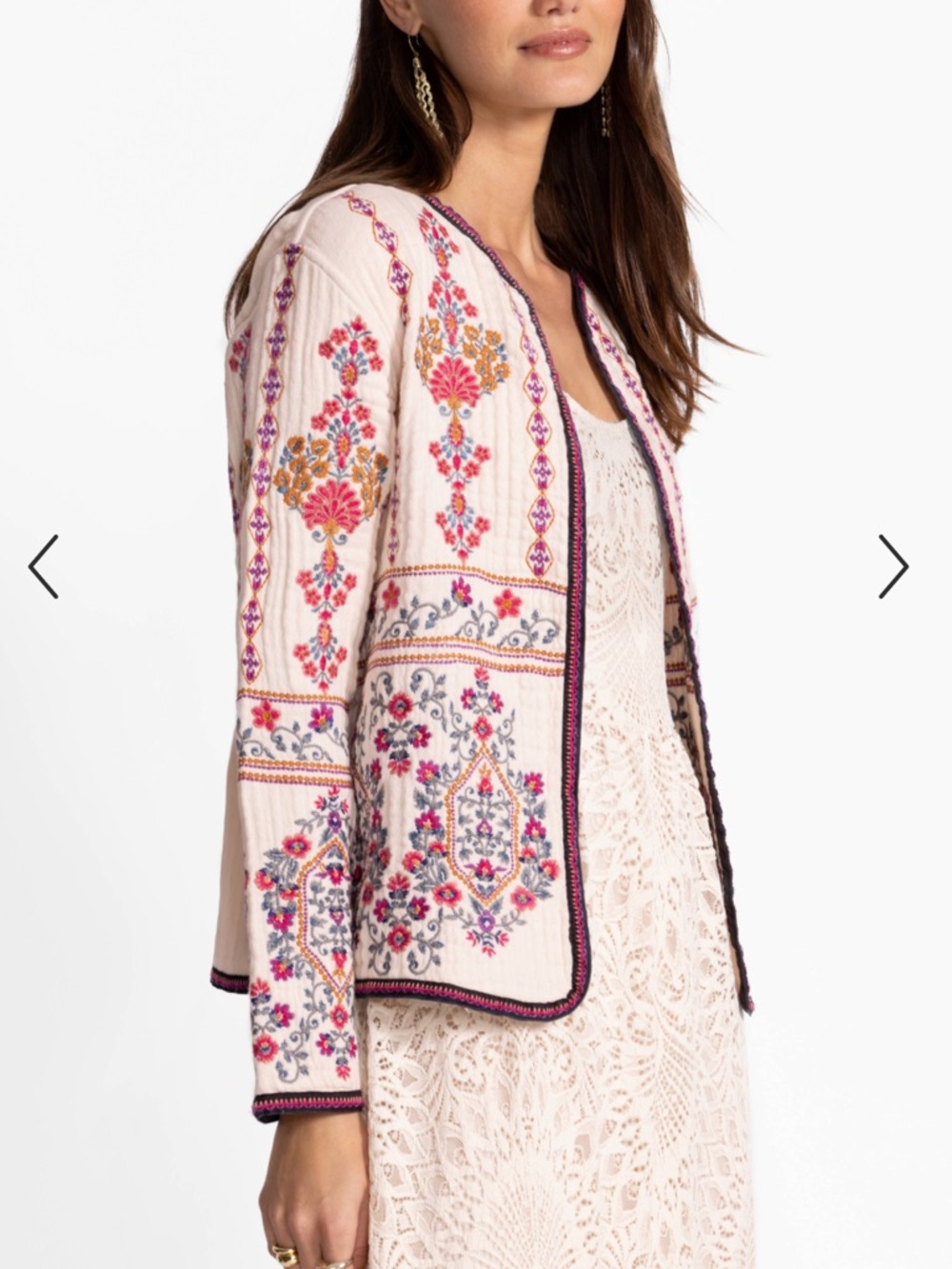 NWT Johnny Was Wendy Embroidered Jacket (reversible); Size S